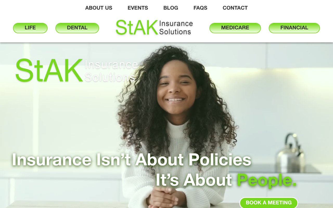 Screenshot of stakinsurancesolutions.com