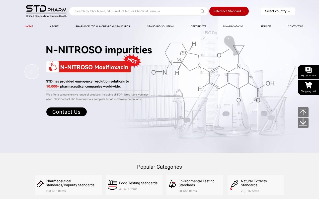 Screenshot of standardpharm.co.za