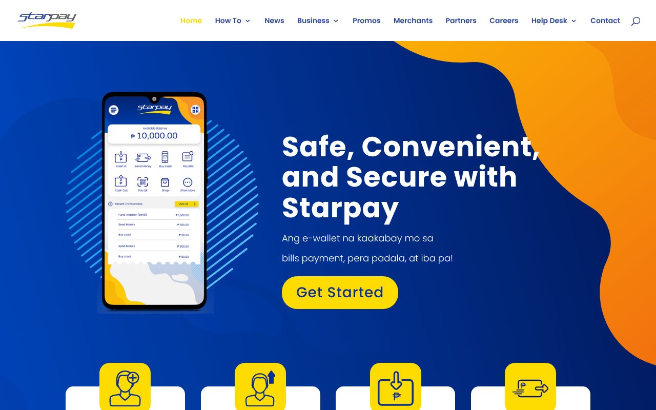 Screenshot of starpay.com.ph