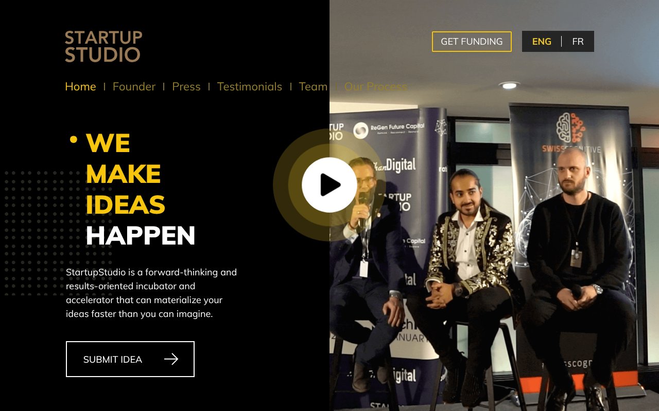 Screenshot of startupstudio.online