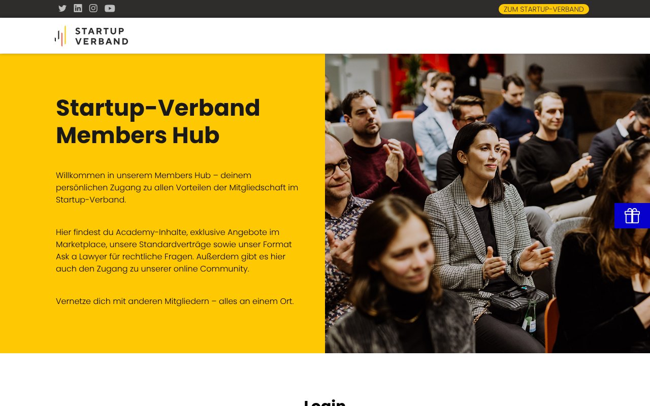 Screenshot of startupverband.de
