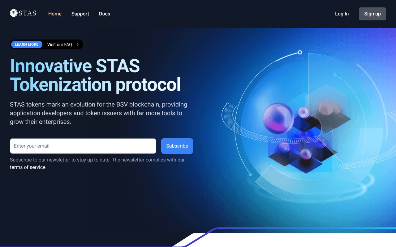 Screenshot of stastoken.com