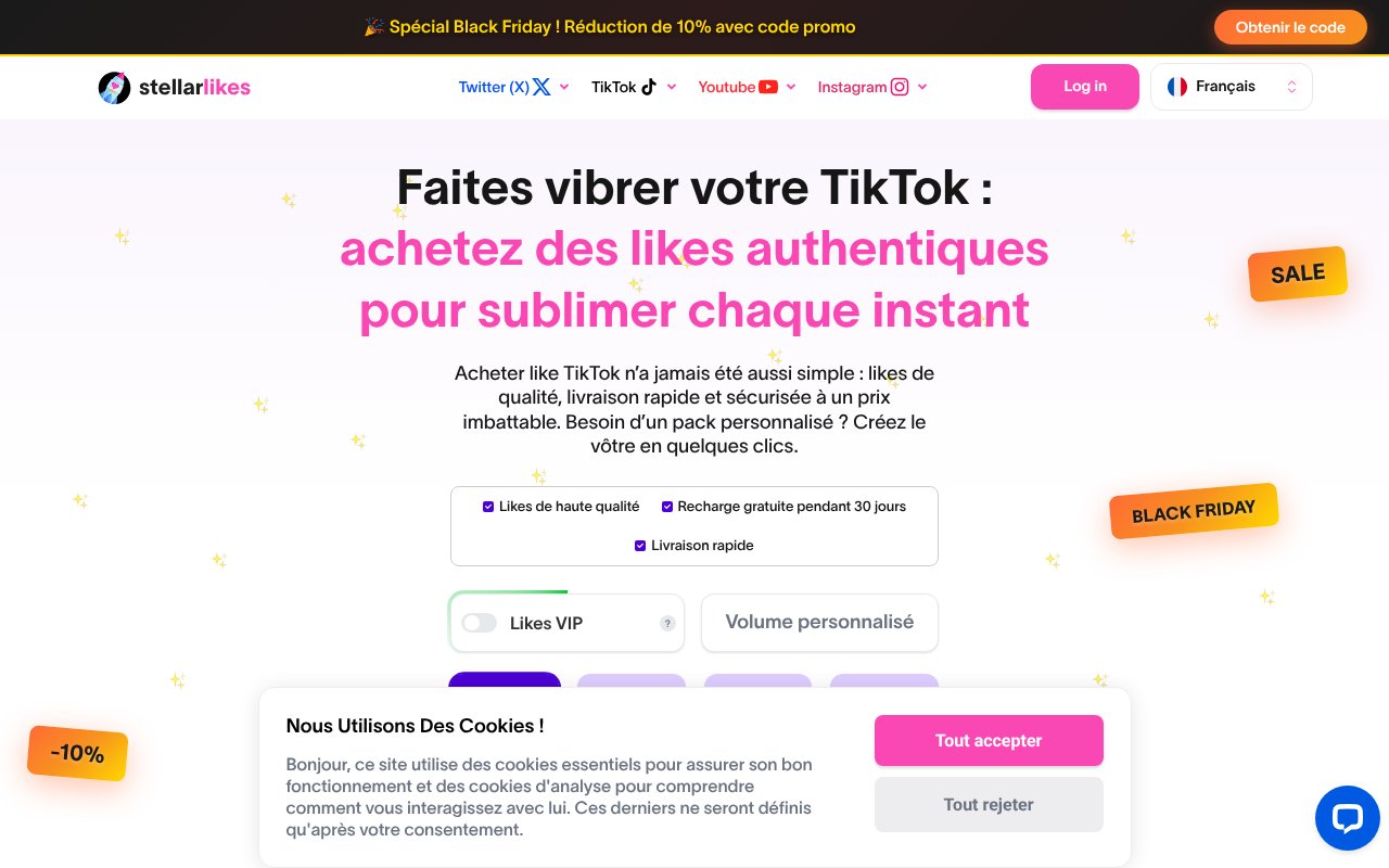 Screenshot of stellarlikes.fr