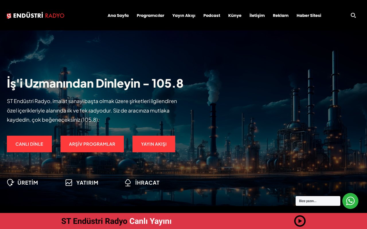 Screenshot of stendustri.com.tr