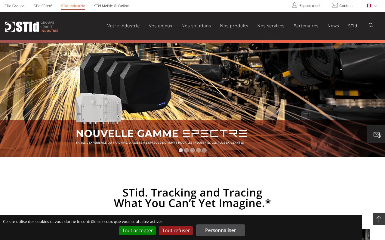 Screenshot of stid-industry.com