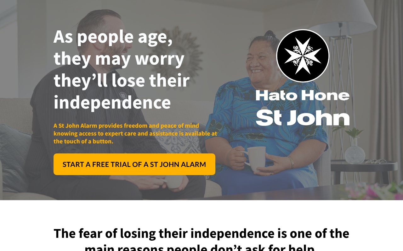 Screenshot of stjohn.org.nz