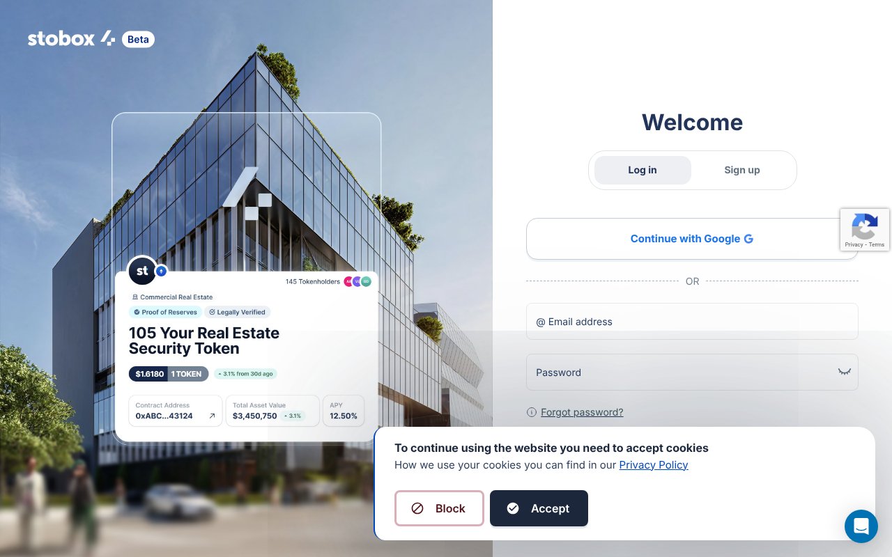 Screenshot of stobox4.io