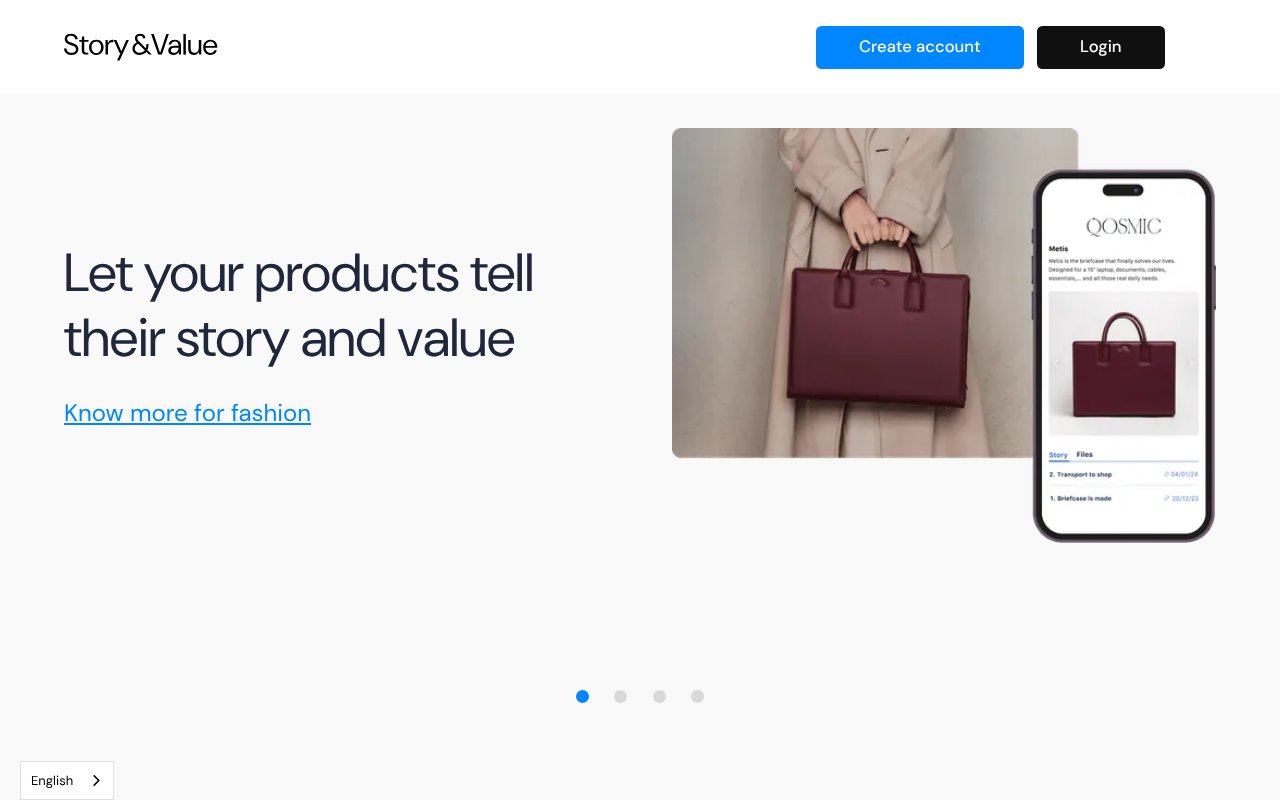 Screenshot of storynvalue.com