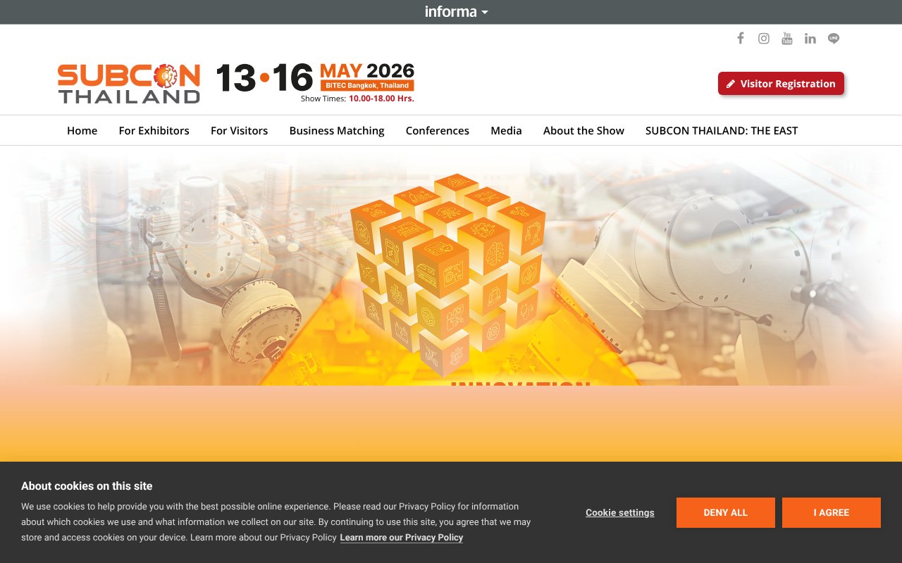 Screenshot of subconthailand.com