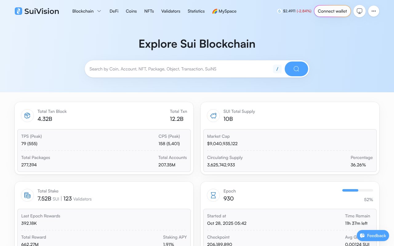 Screenshot of suivision.xyz