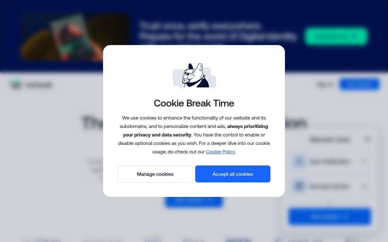 Screenshot of sumsub.com