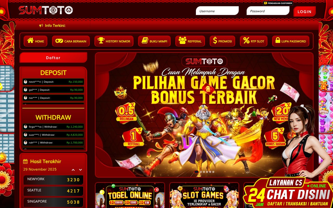 Screenshot of sumtoto.org