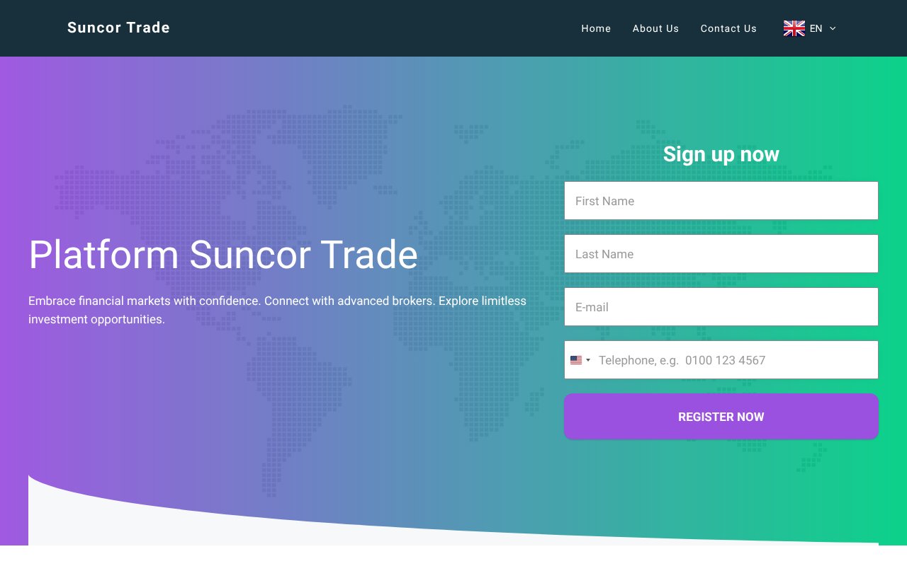 Screenshot of suncortrade.net