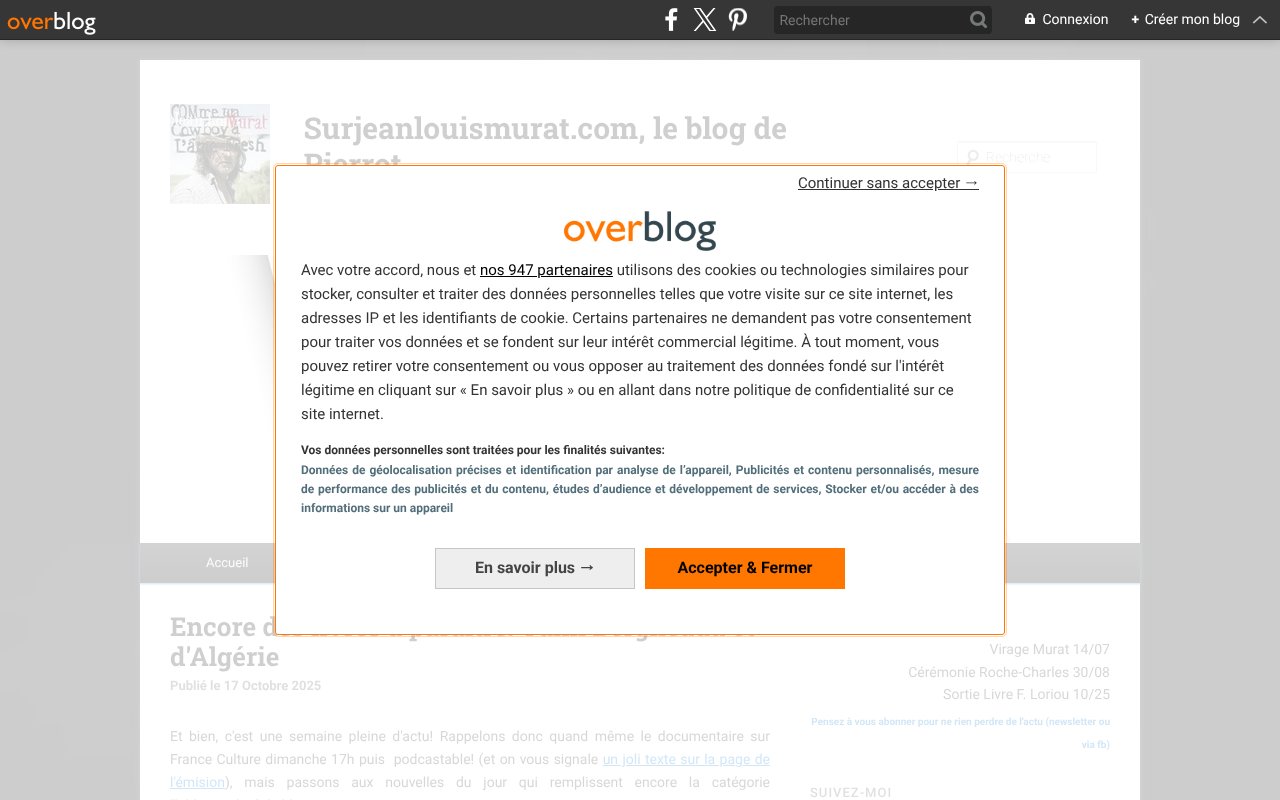 Screenshot of surjeanlouismurat.com