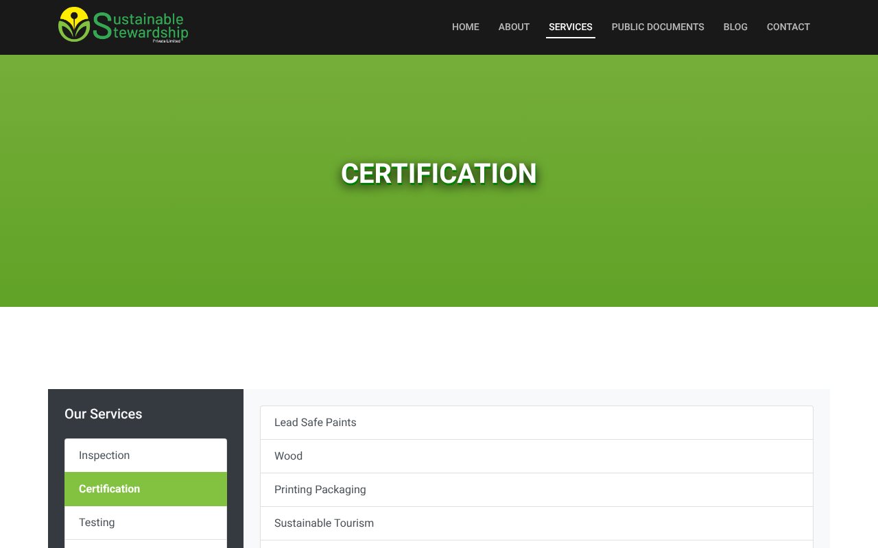 Screenshot of sustainablestewardship.net