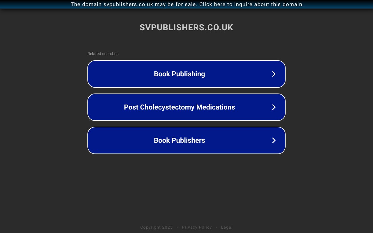 Screenshot of svpublishers.co.uk