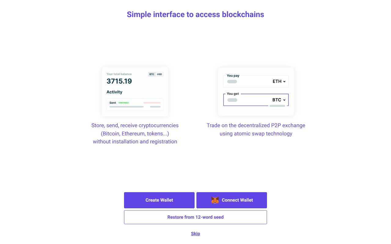 Screenshot of swaponline.io