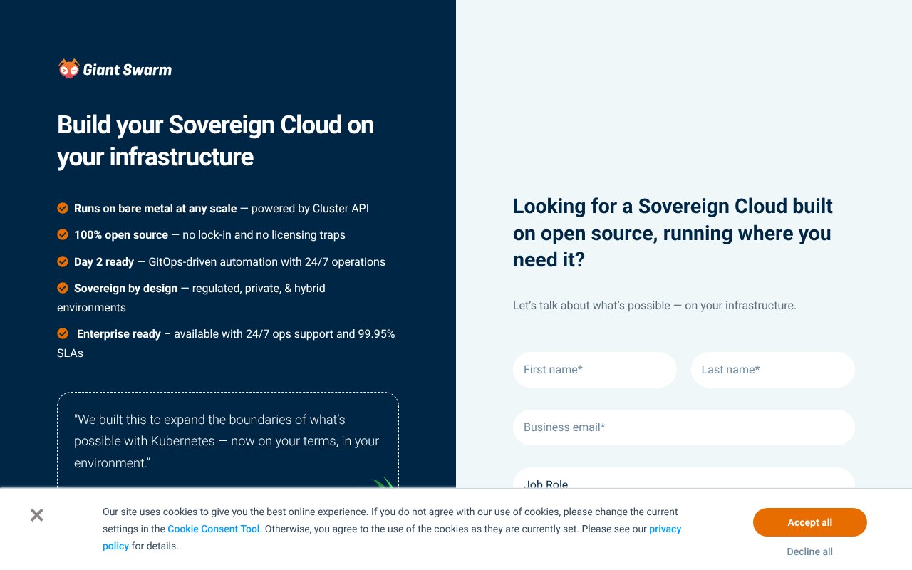 Screenshot of swarm.ly