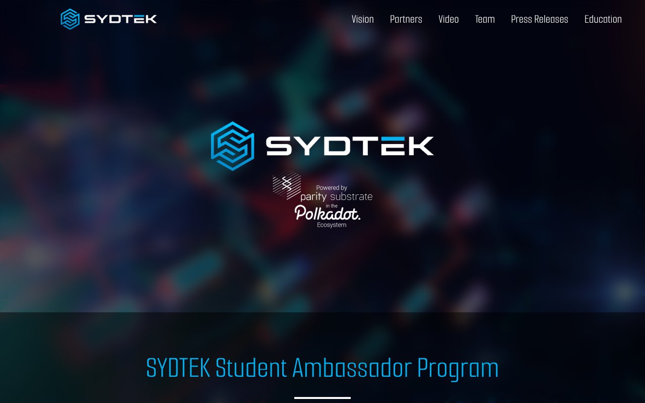 Screenshot of sydtek.ai