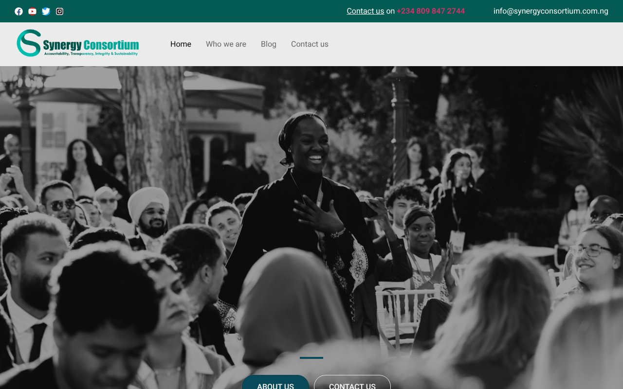 Screenshot of synergyconsortium.com.ng
