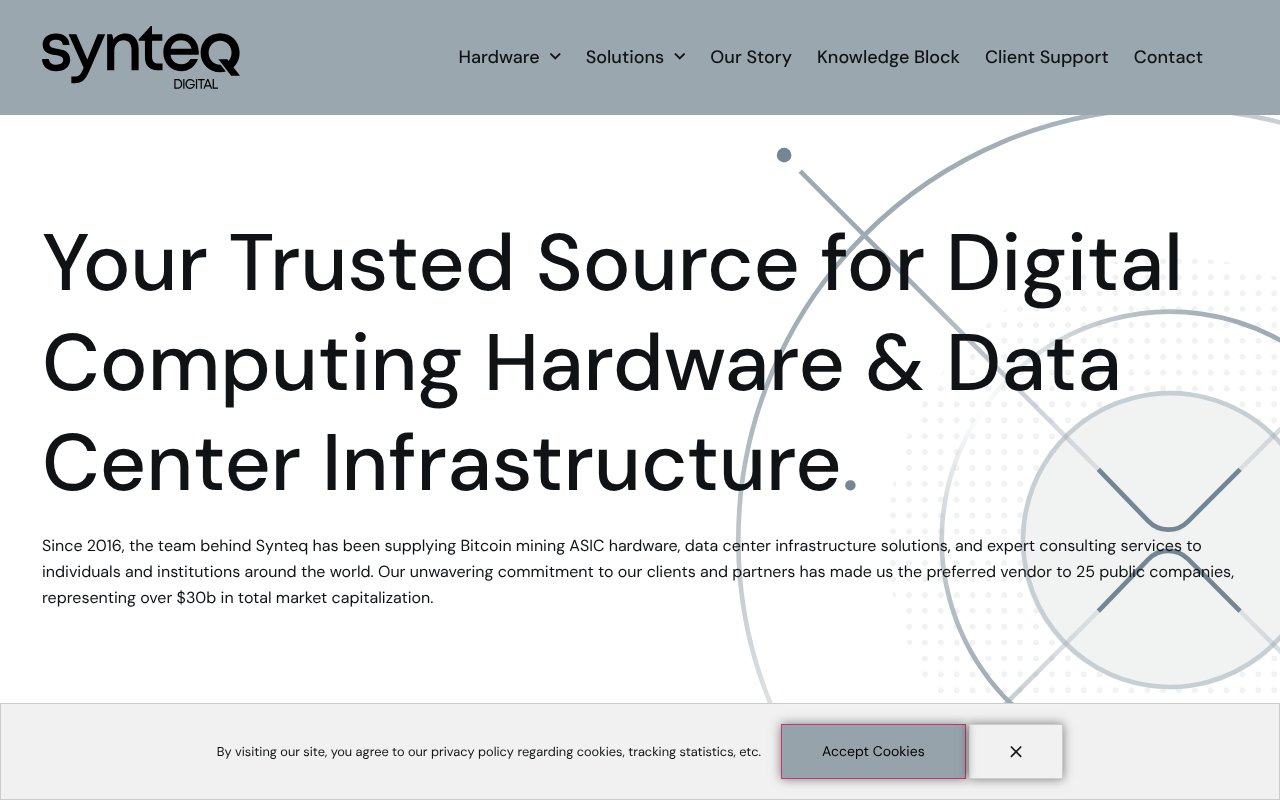 Screenshot of synteq.digital