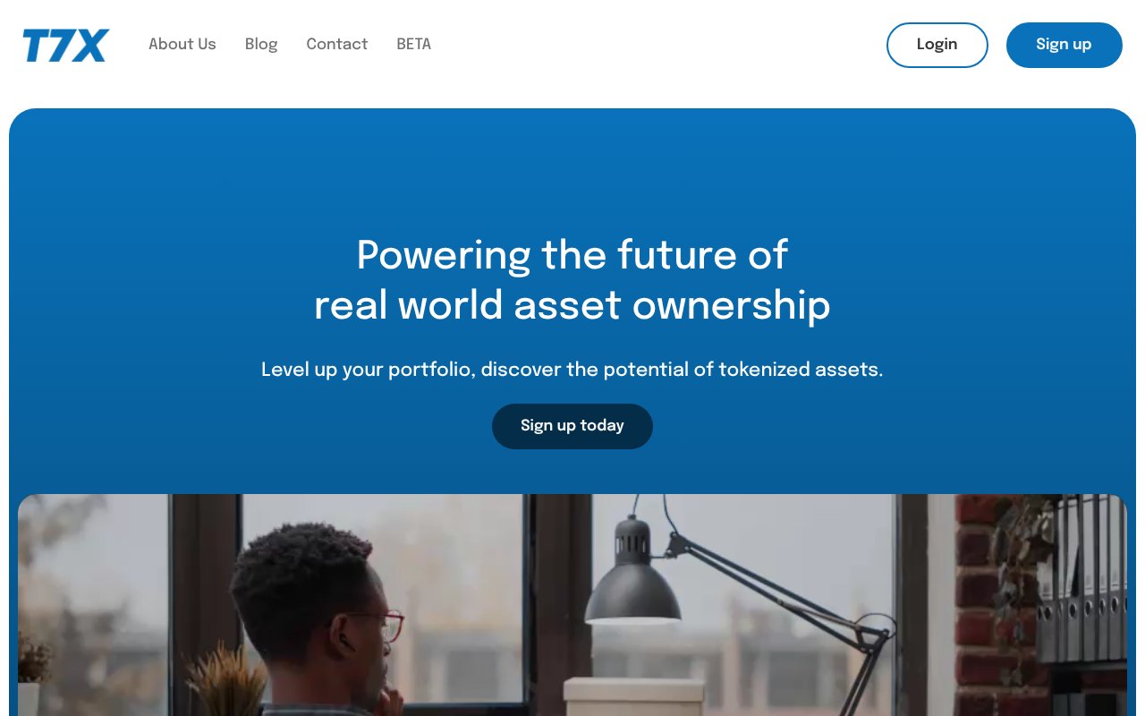 Screenshot of t7x.io