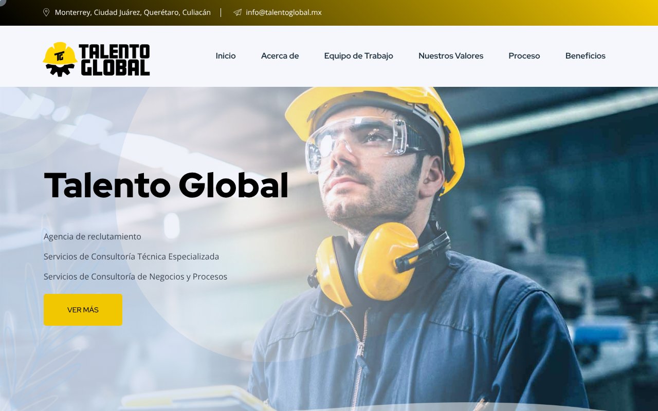 Screenshot of talentoglobal.mx