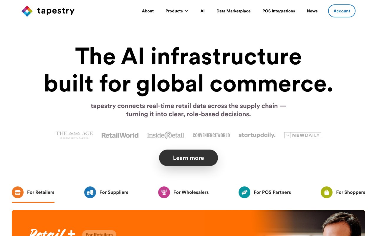 Screenshot of tapestry.ai