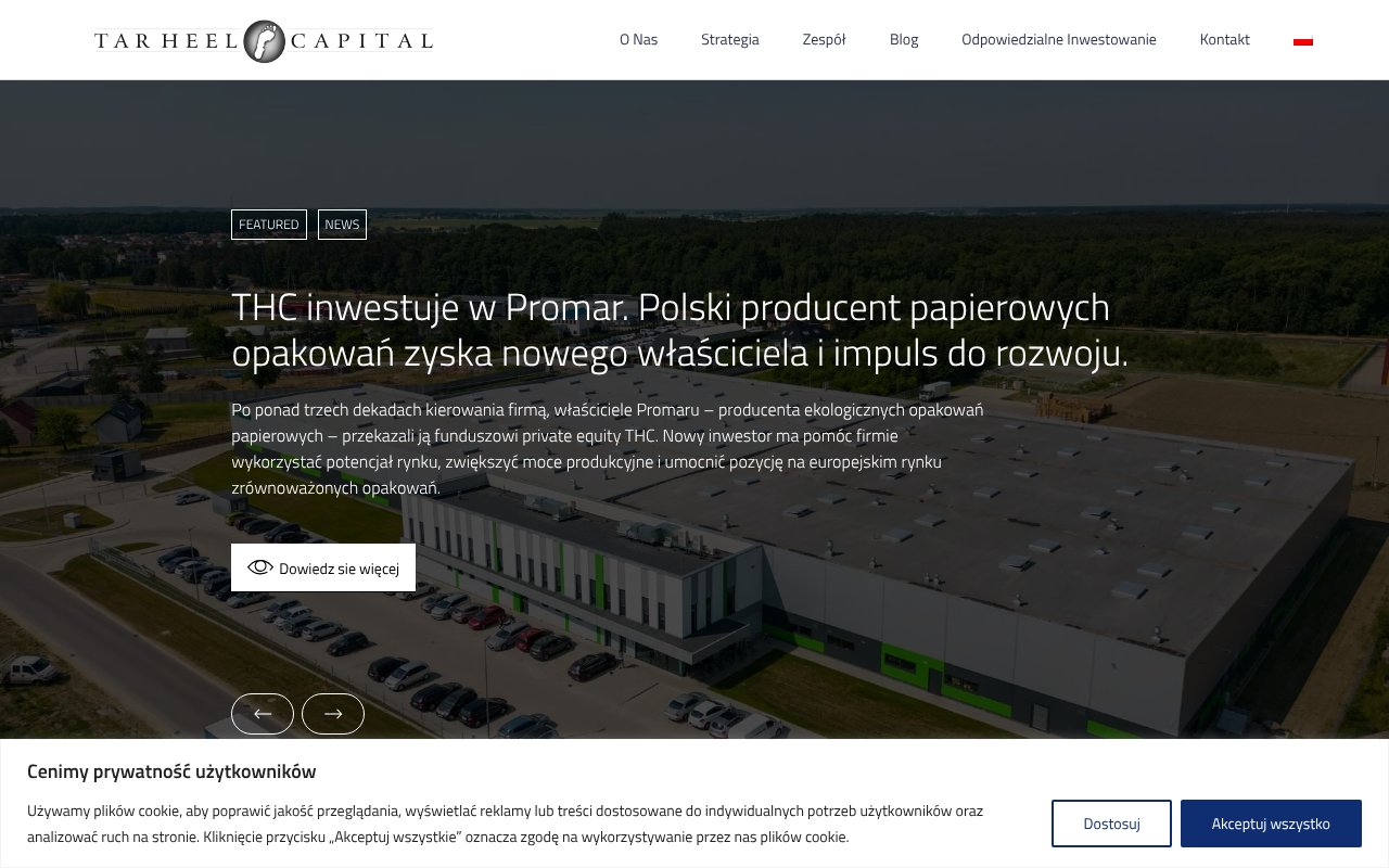 Screenshot of tarheelcap.com