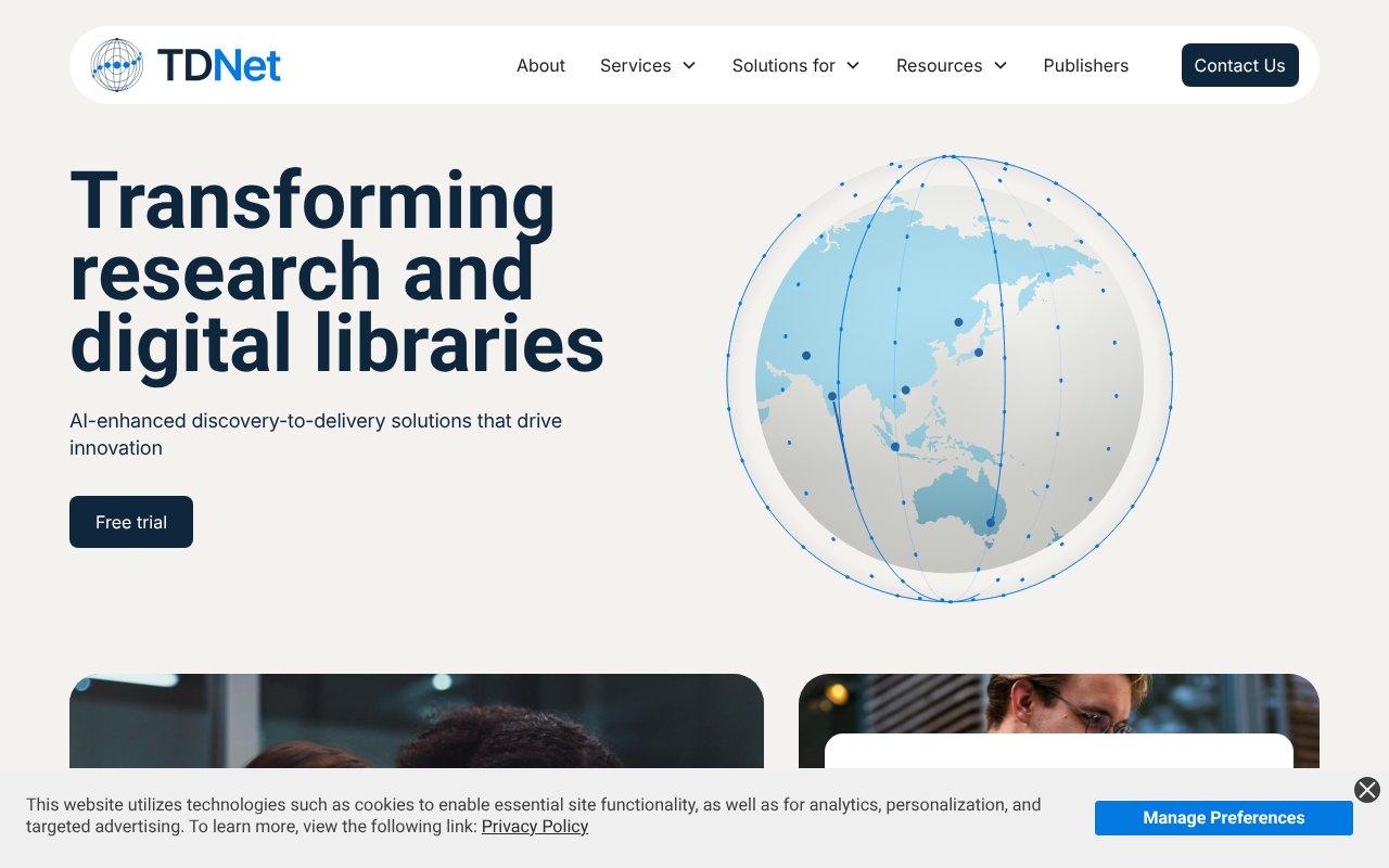 Screenshot of tdnet.io