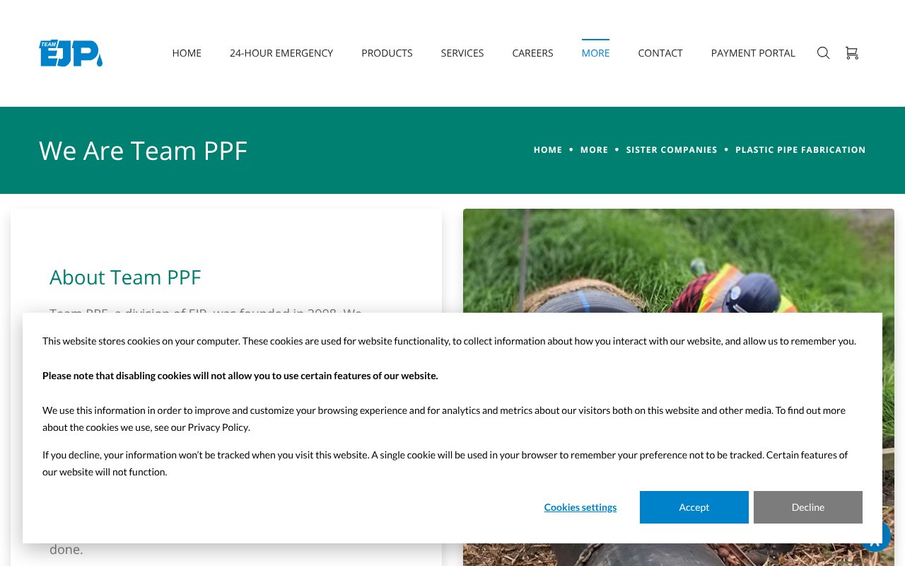 Screenshot of teamppf.com
