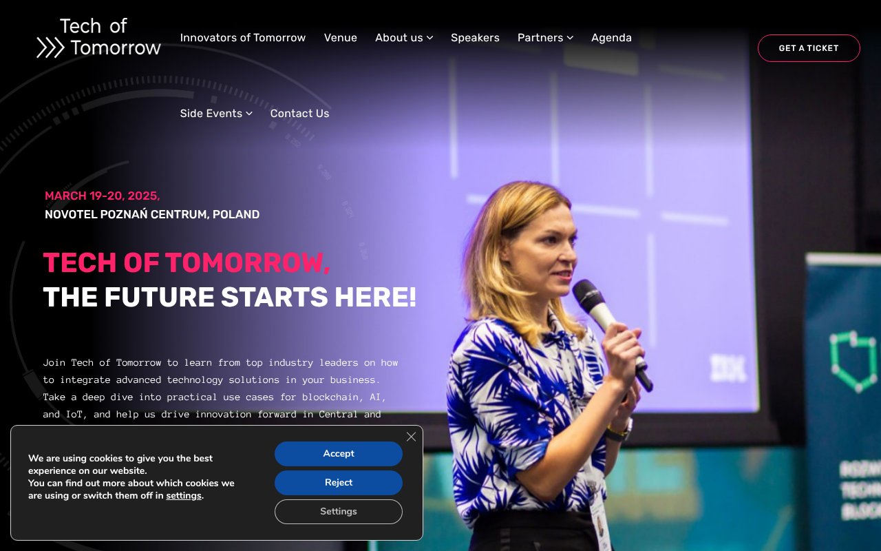 Screenshot of techoftomorrow.pl