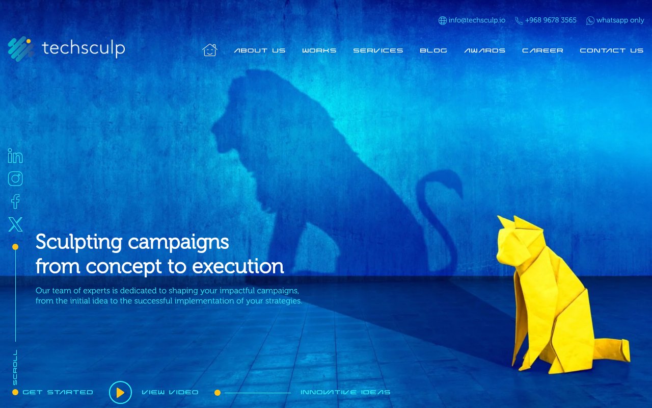 Screenshot of techsculp.io