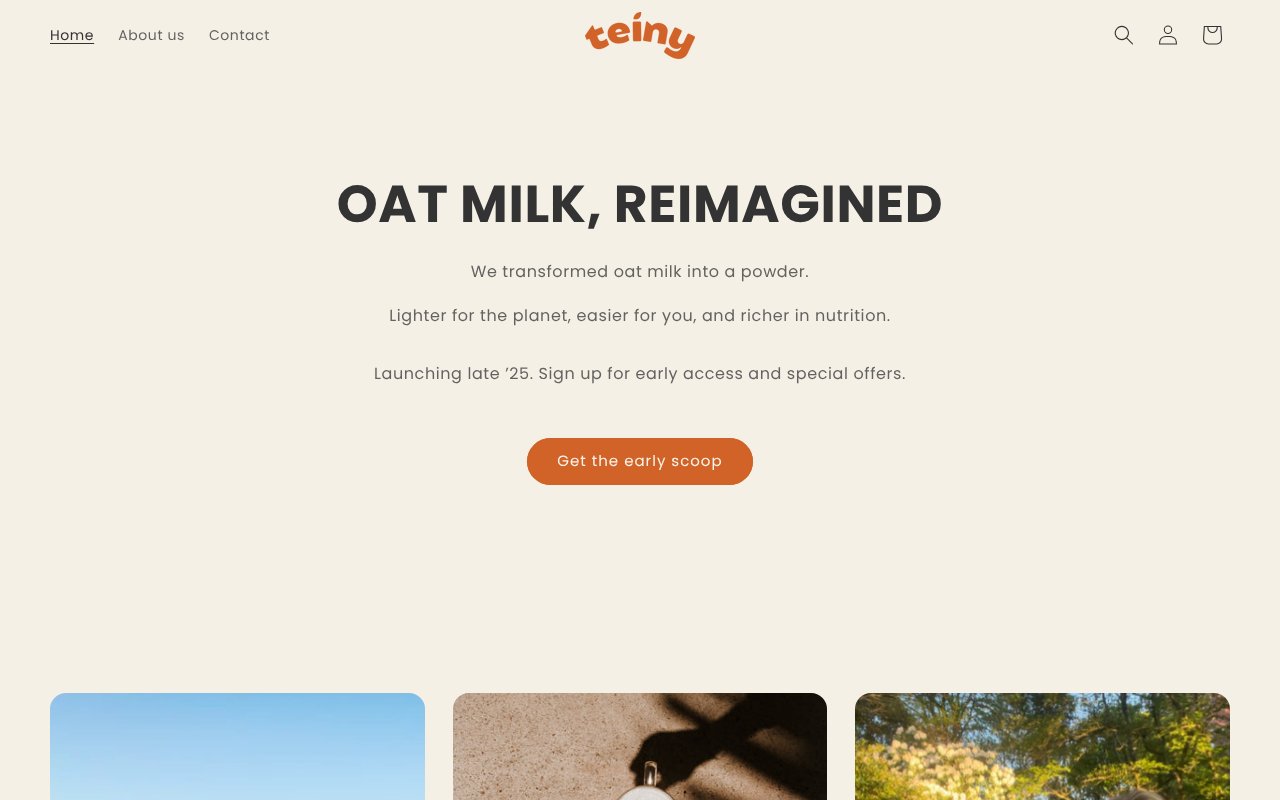 Screenshot of teiny.co.nz