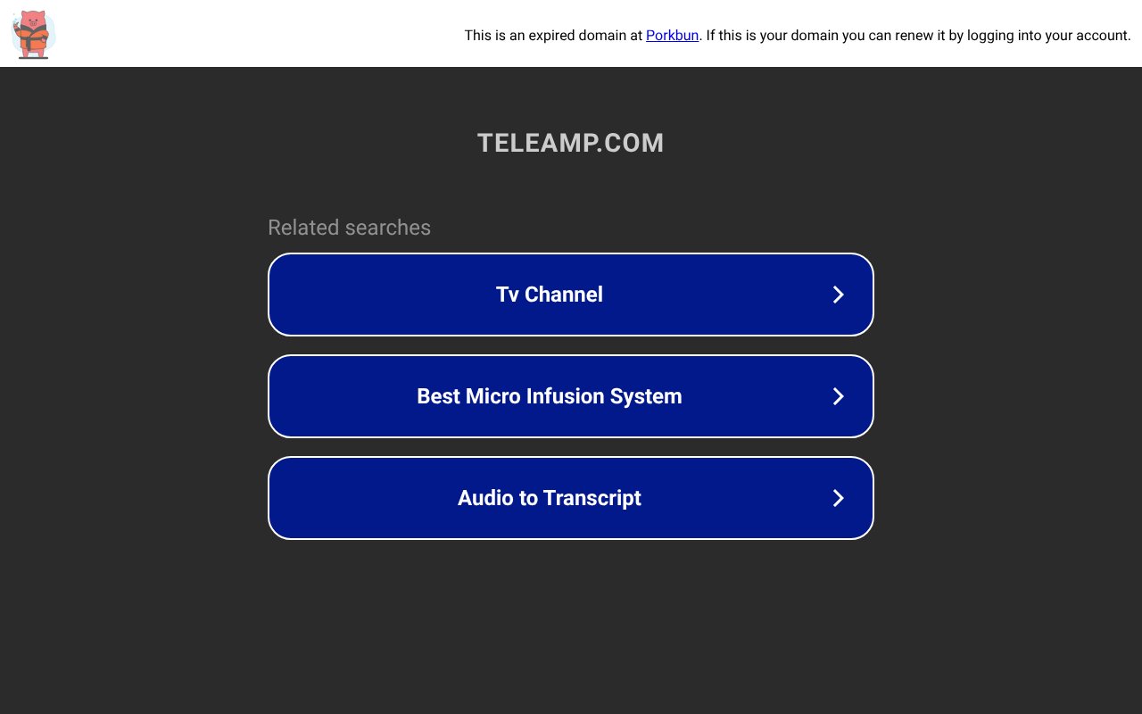 Screenshot of teleamp.com