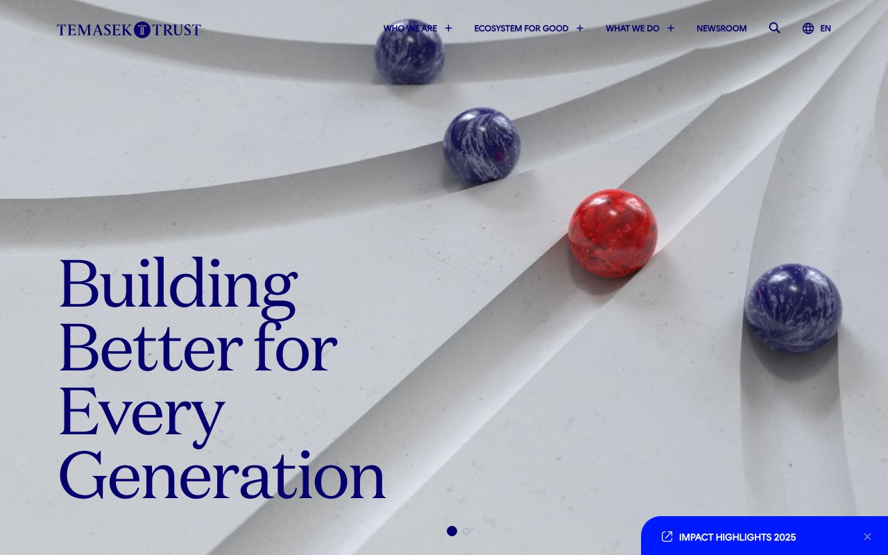 Screenshot of temasektrust.org.sg