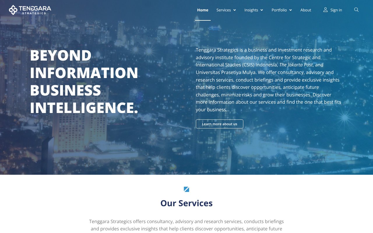 Screenshot of tenggara.id