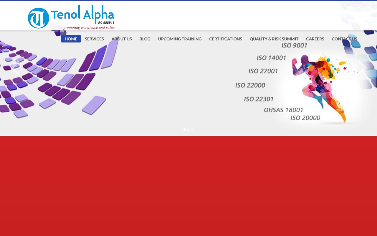 Screenshot of tenol-alpha.com
