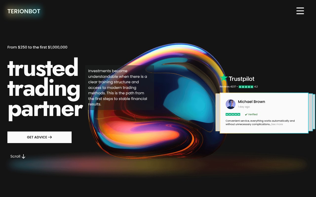 Screenshot of terionbot.com