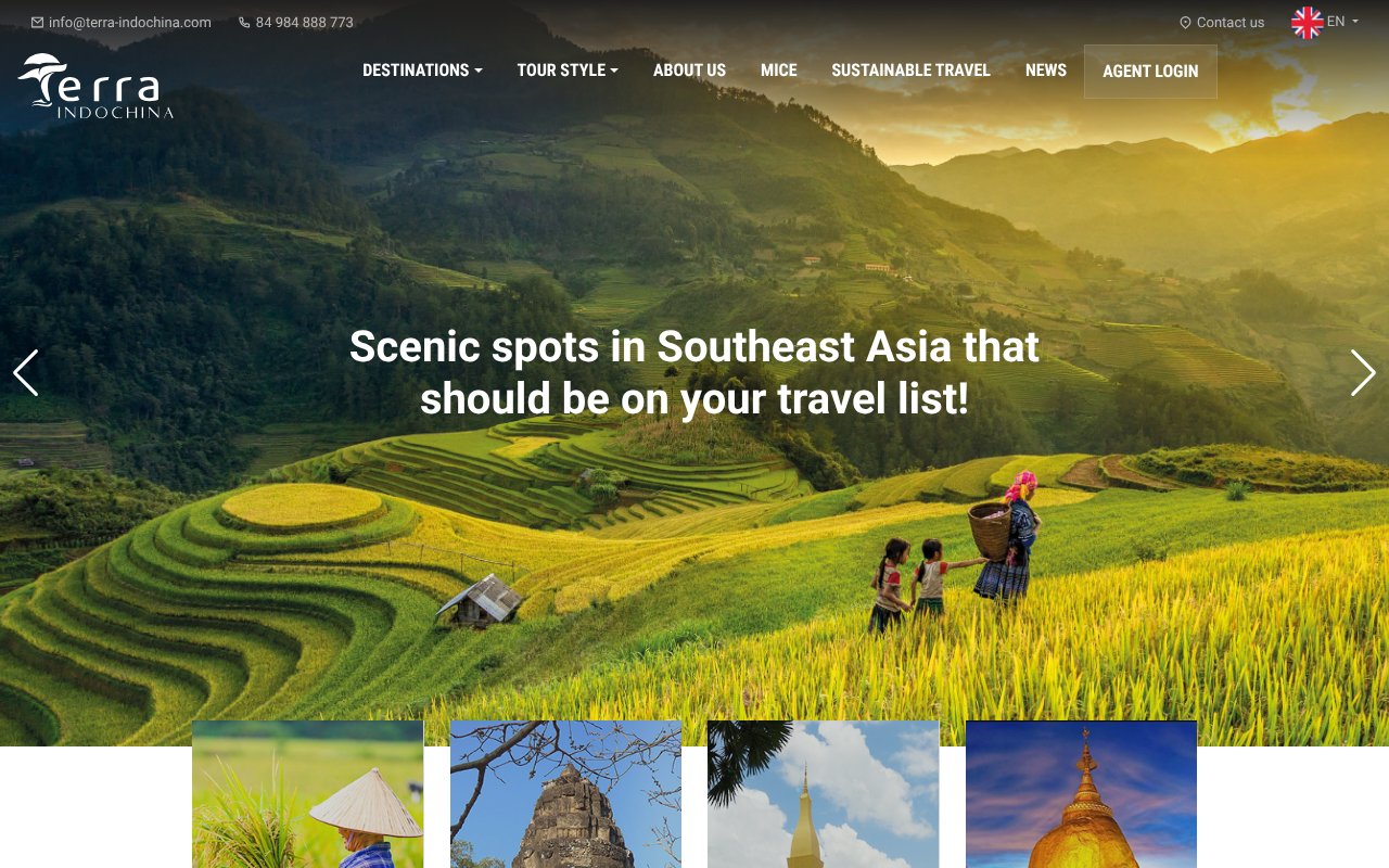 Screenshot of terra-indochina.com
