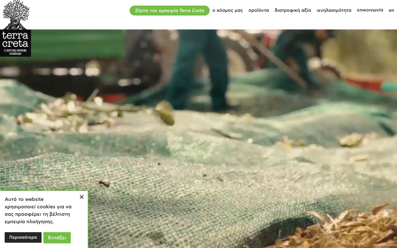 Screenshot of terracreta.gr