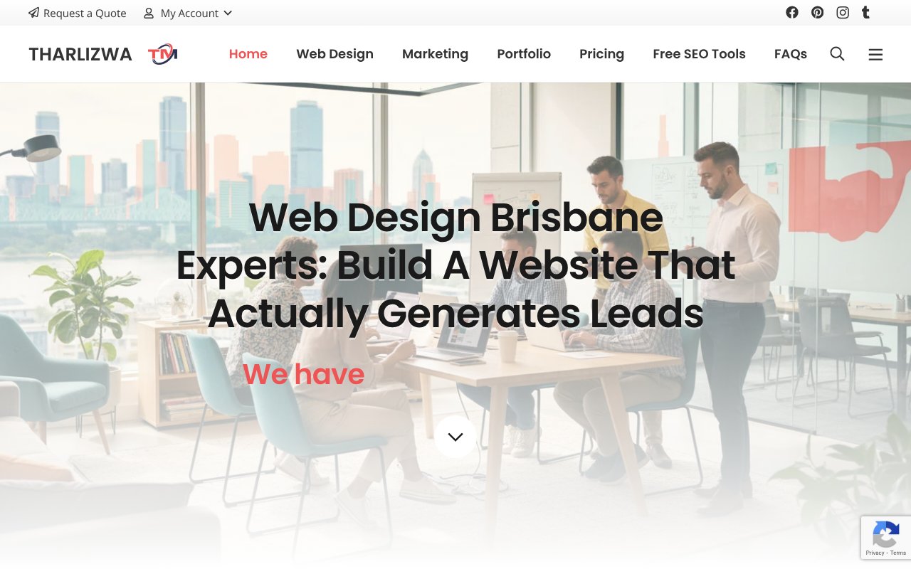 Screenshot of tharlizwa.com.au