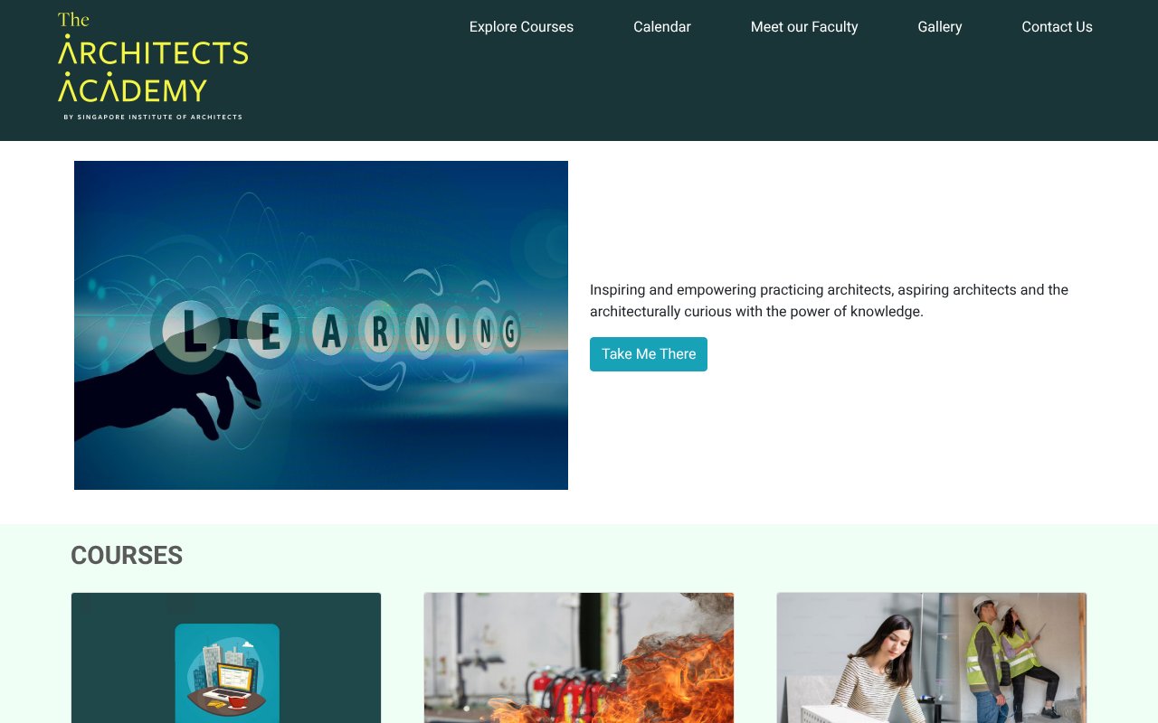 Screenshot of the-architects-academy.com