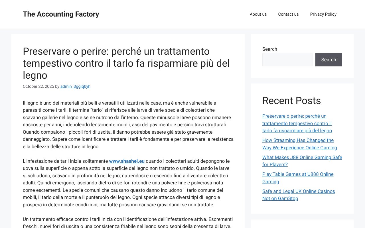 Screenshot of theaccountingfactory.co.uk
