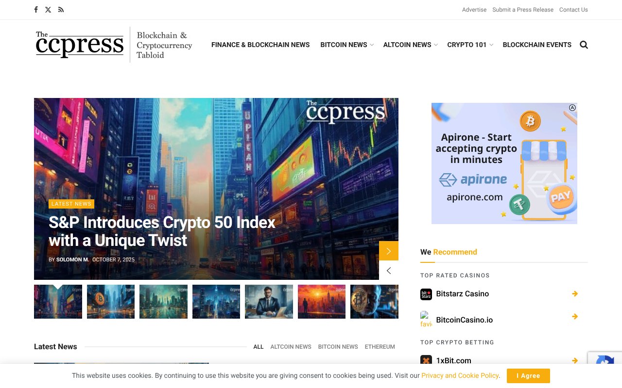 Screenshot of theccpress.com
