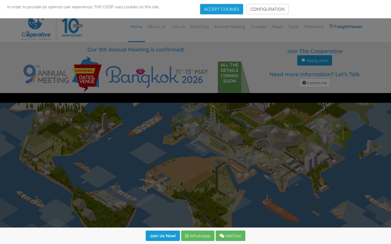 Screenshot of thecooperativelogisticsnetwork.com