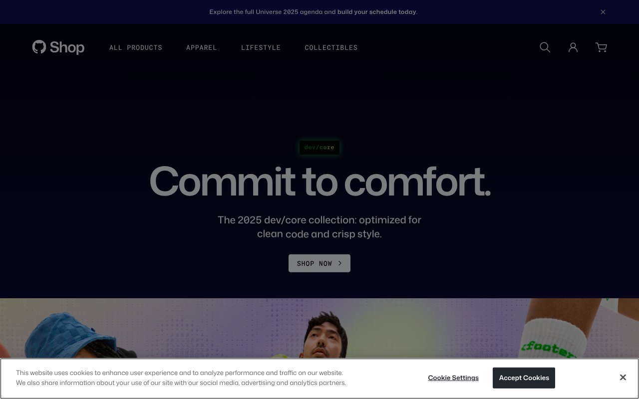 Screenshot of thegithubshop.com