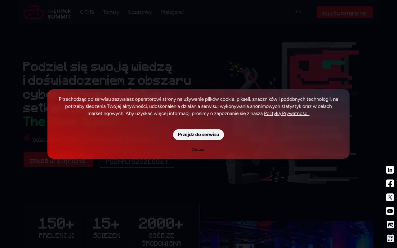 Screenshot of thehacksummit.com