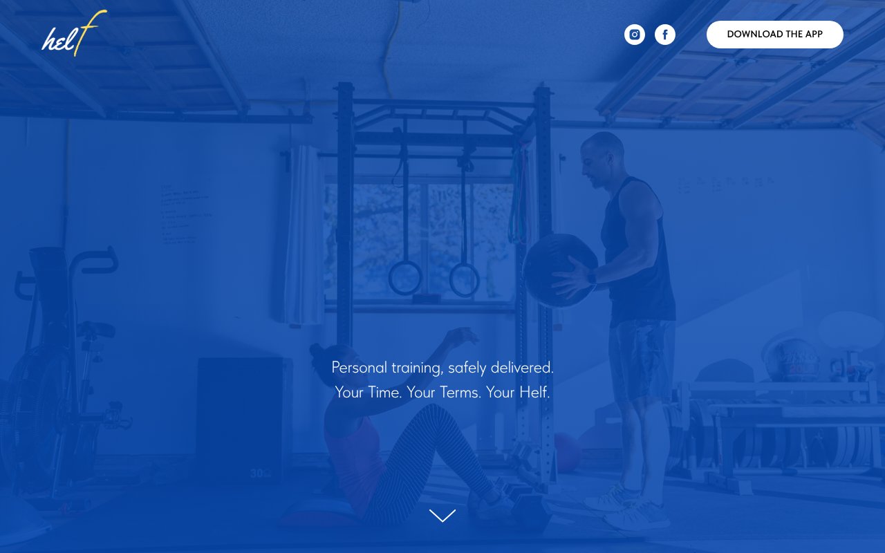 Screenshot of thehelfapp.com