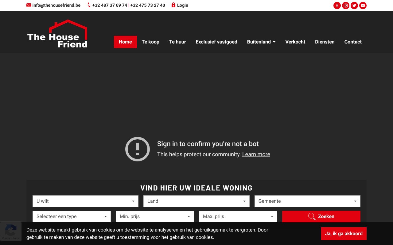Screenshot of thehousefriend.be